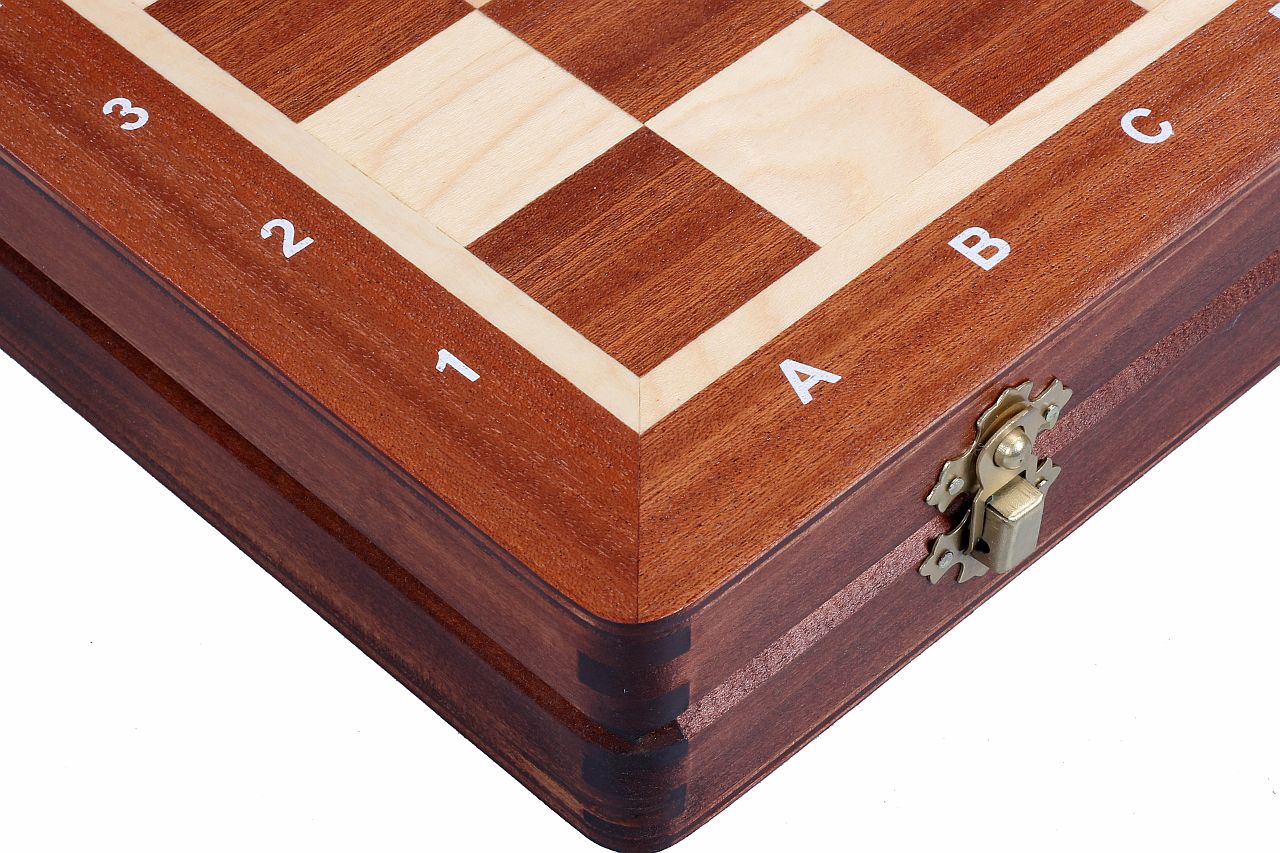 Set di scacchi Philidor n.3 intarsiato (35x35 cm) - Set di scacchi Philidor n.3 intarsiato (35x35 cm)