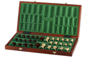 SCACCHI TORNEO (55x55 cm) intarsiati - altezza Re: 11,5cm