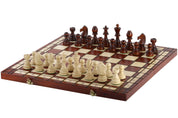 SCACCHI TORNEO (55x55 cm) intarsiati - altezza Re: 11,5cm