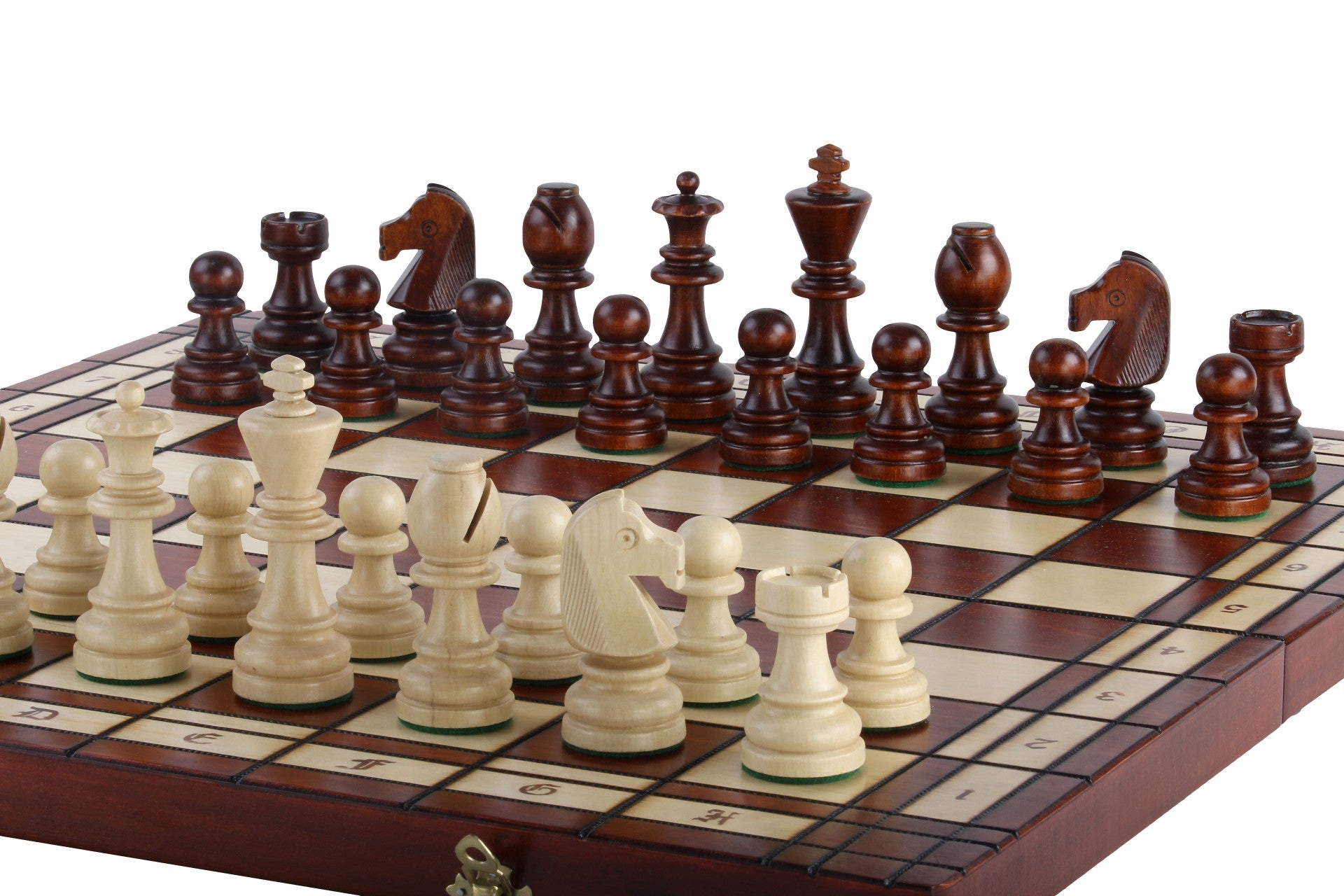 SCACCHI TORNEO (55x55 cm) intarsiati - altezza Re: 11,5cm - SCACCHI TORNEO (55x55 cm) intarsiati - altezza Re: 11,5cm