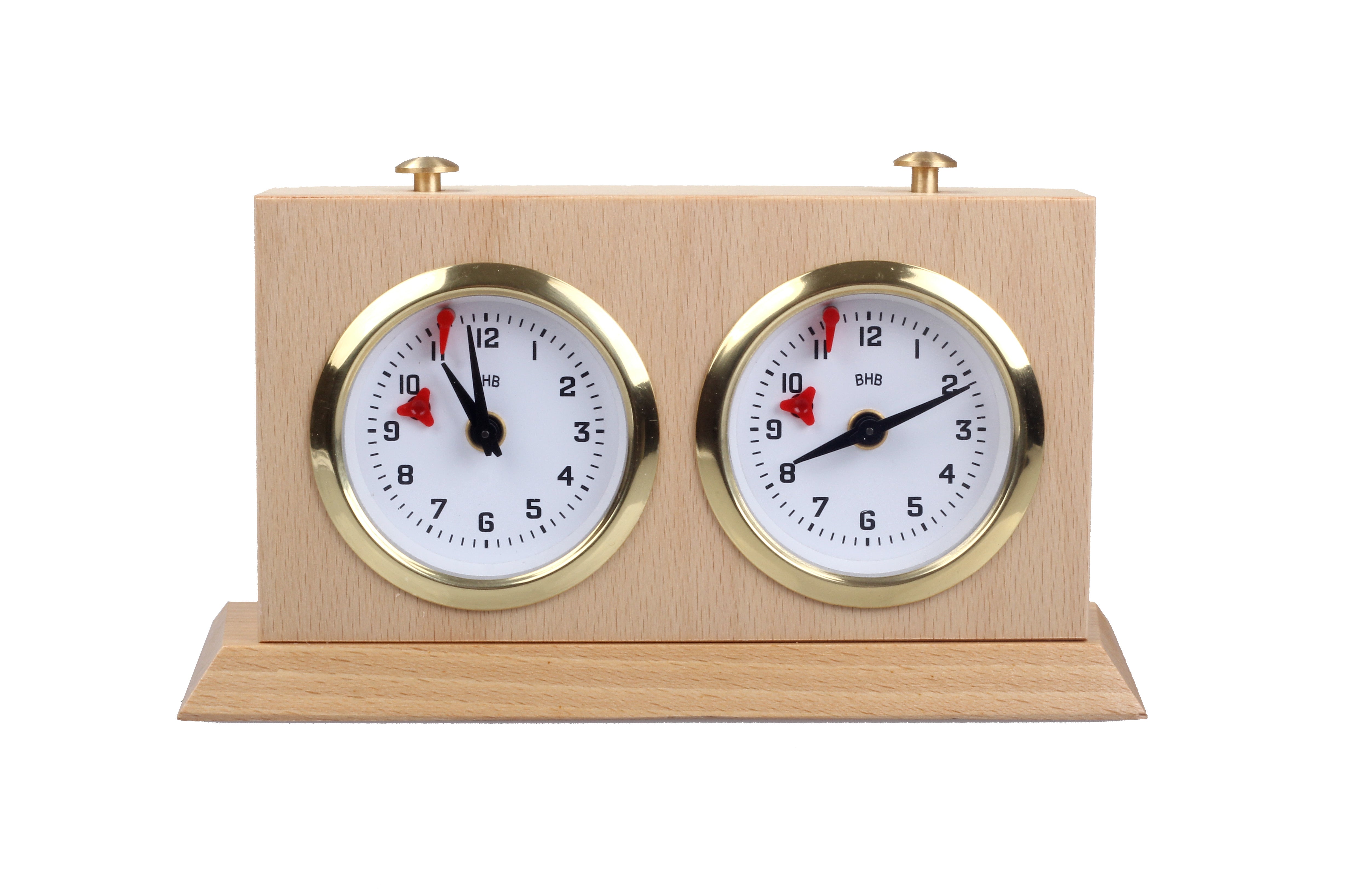 Orologio in legno BHB con supporto - piccolo - Orologio in legno BHB con supporto - piccolo