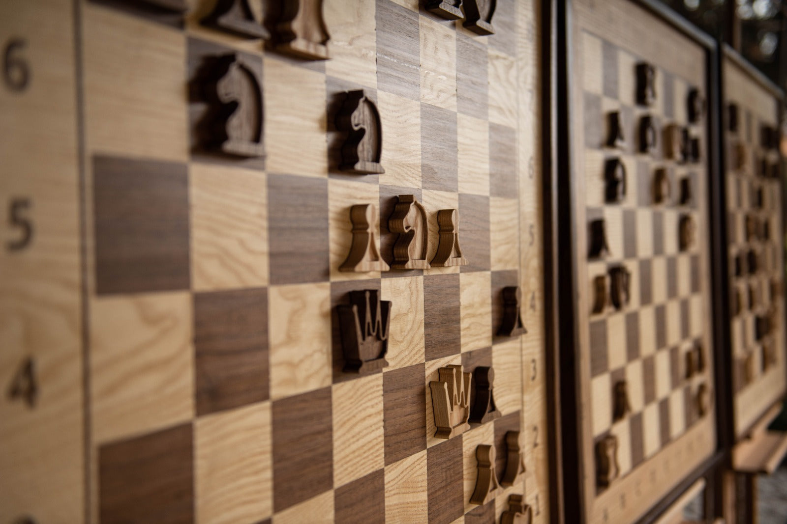 Elegante scacchiera in legno DEMONSTRATION - scacchiera (80x80cm) con figure - aba27771fe5716ba848edd9801722014