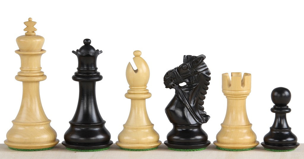 Kings Bridal Ebonised 3,75'' chess pieces - Kings Bridal Ebonised 3,75'' chess pieces