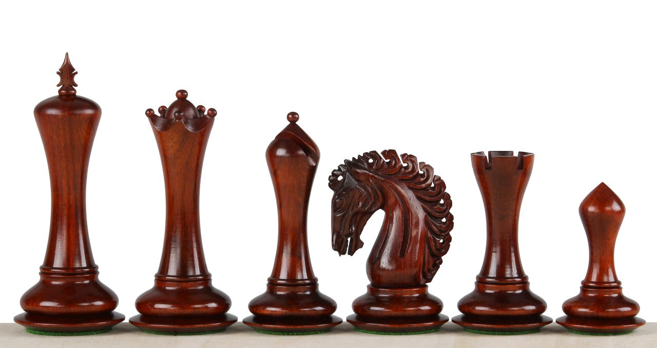  - Scacchi EMPIRE in legno di padauk 4,25''