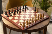 Figure di scacchi Queen's Gambit 1957 Legno di bosso ebano 4 pollici