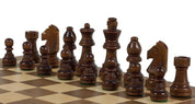 Scacchi da torneo Sunrise No. 3 Exclusive (30x30cm) WALNUT