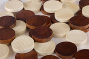 Pedine di legno (pietre) per 100 pedine da campo
