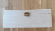 Cassetta in legno per riporre le scacchiere Staunton n. 5 (altezza del re 90 mm) - legno grezzo
