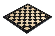 Set di scacchi - Scacchiera in legno d'ebano con Coordinate (Caselle 45x45 mm) + Scacchi American Classic (Re 7,6 cm)