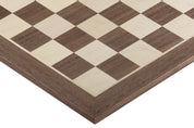 Set di scacchi - Scacchiera in noce/acero (Caselle 45x45 mm) + Scacchi American Classic (Re 7,6 cm)