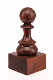 Coppa degli scacchi in legno - Pedone Nero