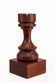 Coppa degli scacchi in legno - Torre Nera