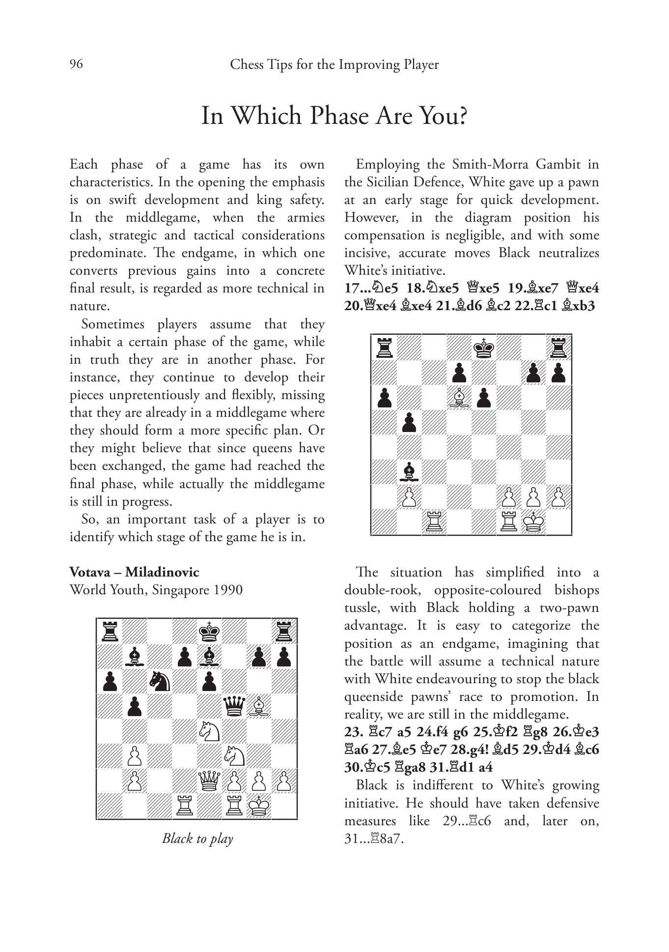 Chess Tips for the Improving Player by Amatzia Avni (softcover) - 96ca1938b2da7903b63e14b486915b07