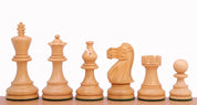 Set di scacchi - Scacchiera in noce/acero (Caselle 45x45 mm) + Scacchi American Classic (Re 7,6 cm)