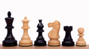 Set di scacchi - Scacchiera in legno d'ebano (Caselle 45x45 mm) + Scacchi American Classic (Re 7,6 cm)