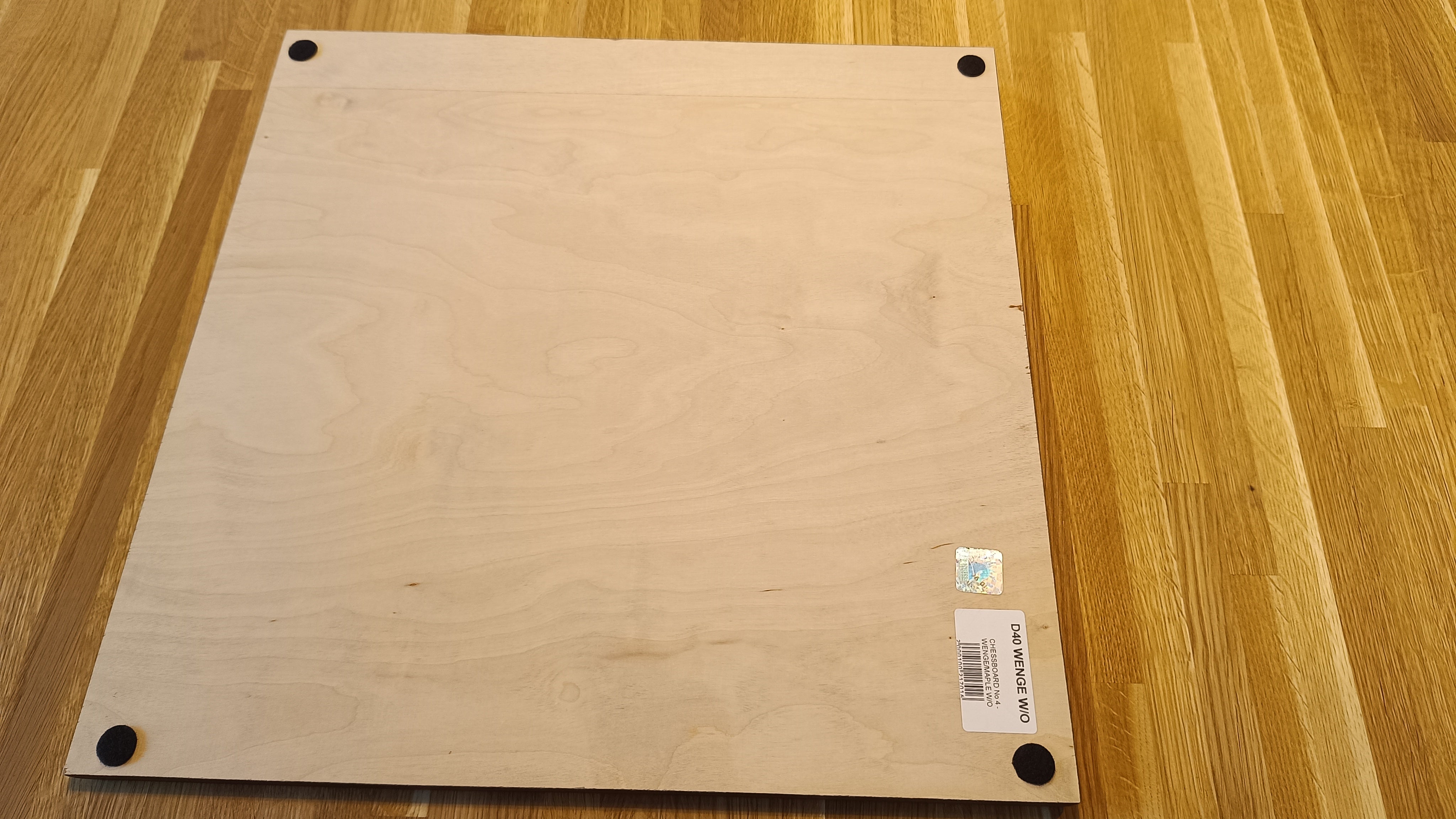 Scacchiera in intarsio di legno di wengé e sicomoro - scacchiera classica di misura 4 senza coordinate - Scacchiera in intarsio di legno di wengé e sicomoro - scacchiera classica di misura 4 senza coordinate