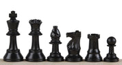 Figure di scacchi Staunton n. 3, bianco/nero (re 64 mm)