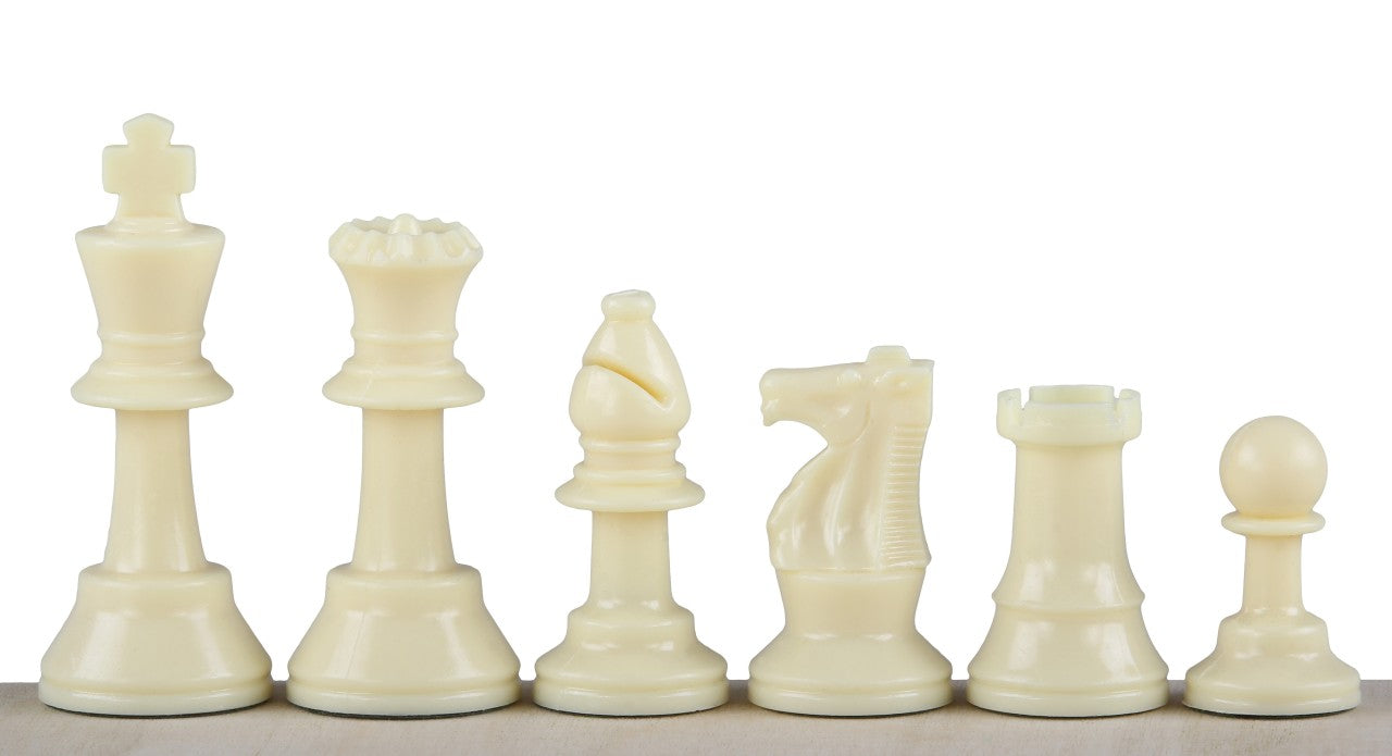 Figure di scacchi Staunton n. 3, bianco/nero (re 64 mm) - Figure di scacchi Staunton n. 3, bianco/nero (re 64 mm)