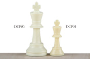 Figure di scacchi Staunton n. 3, bianco/nero (re 64 mm)