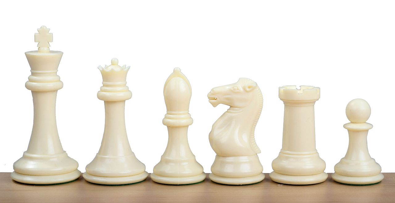 Scacchi Esclusivi Staunton n. 7, bianco/nero, Piombati (Re 10 cm) - Scacchi Esclusivi Staunton n. 7, bianco/nero, Piombati (Re 10 cm)