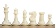 Scacchi Esclusivi Staunton n. 7, bianco/nero, Piombati (Re 10 cm)