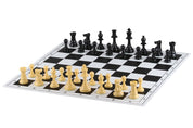 Scacchi in Plastica Club Staunton n. 6, crema/nero (Re 9,6 cm)