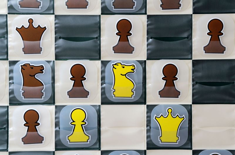 Scacchiera dimostrativa XXL - CUT IN (scacchiera + pezzi + borsa) - 328b1b2cb02f86929b8887469d8c1768