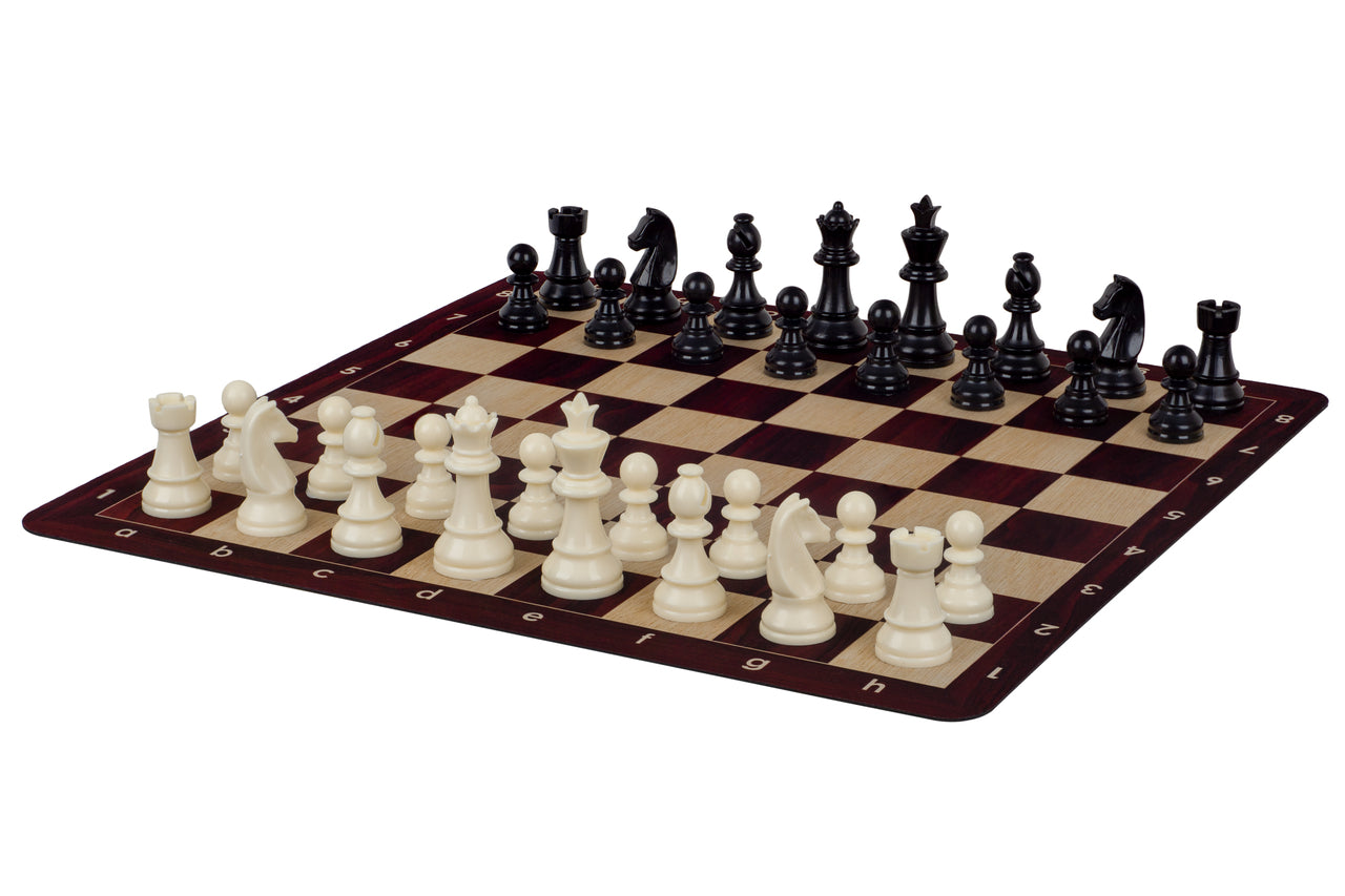 Scacchiera arrotolabile n. 6 (51 cm), fondo in MOGANO antiscivolo - a487795d72dd86519378098fc72c805b