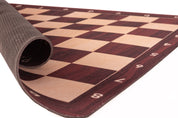 Scacchiera arrotolabile n. 6 (51 cm), fondo in MOGANO antiscivolo