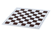 Scacchiera pieghevole in plastica n. 4, bianca e marrone