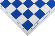 Scacchiera pieghevole in plastica n. 6, bianca e blu