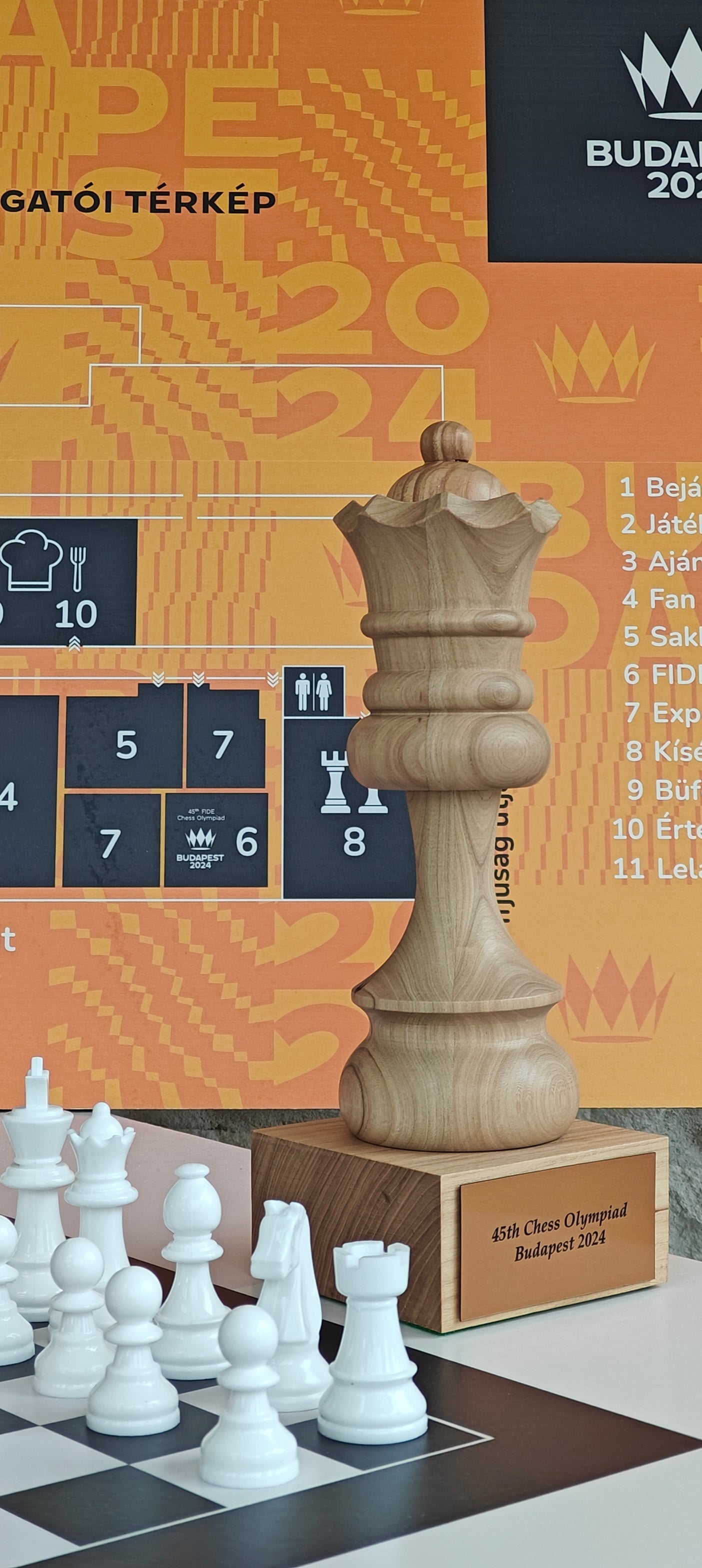 Coppa degli scacchi in legno - Regina Nera - 641133ea8d14b71180232c62d35727b1