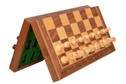 Ajedrez magnético en madera de nogal (33 x 33 cm)
