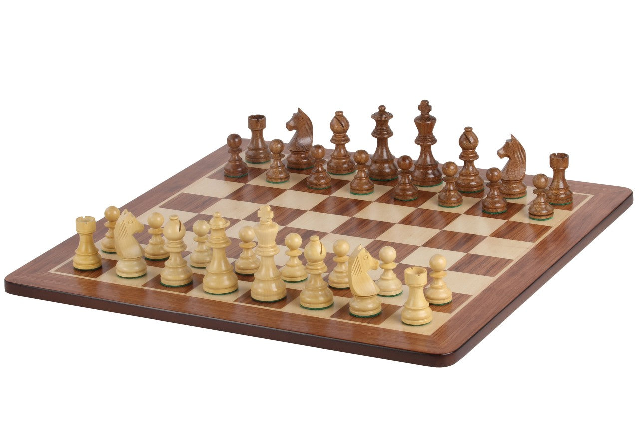 Set di scacchi Ettore - Caselle 58x58 mm + Scacchi Tedeschi (Re 9,5 cm) - Set di scacchi Ettore - Caselle 58x58 mm + Scacchi Tedeschi (Re 9,5 cm)