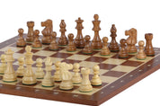 No5 Scacchiera in Sapele + 3,5 Pezzi in acacia francese