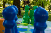 Plancia da gioco da esterno/giardino (4x4m) - non t'arrabbiare