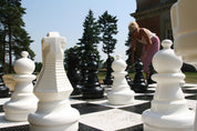 Set di scacchi da esterno/giardino (re 64 cm) - figure + scacchiera in plastica