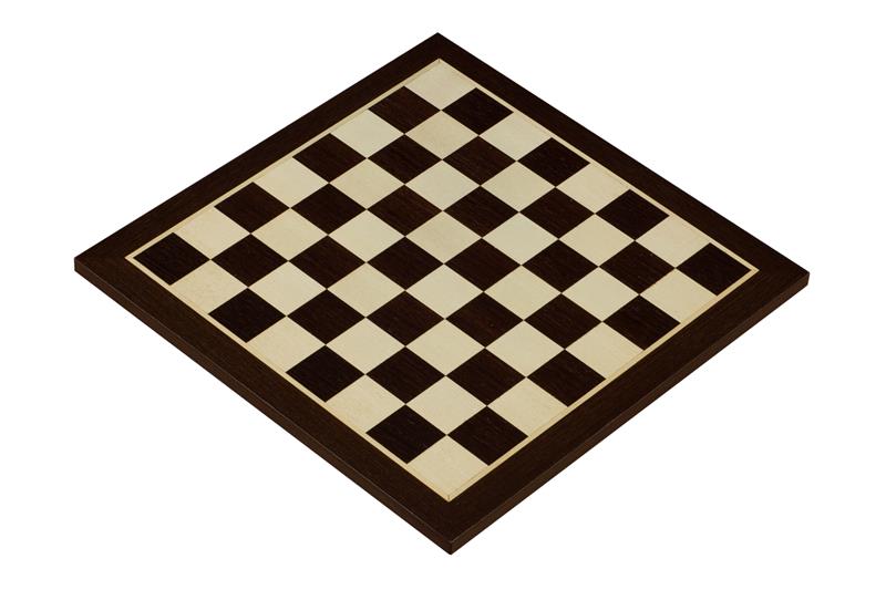 Scacchiera in Legno (senza Coordinate) wengé/arce (intarsiata) 36x36 cm - Scacchiera in Legno (senza Coordinate) wengé/arce (intarsiata) 36x36 cm