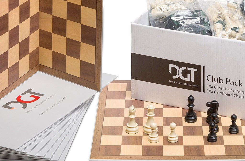 DGT CLUB PACK (10 x set: figure + scacchiere) - DGT CLUB PACK (10 x set: figure + scacchiere)