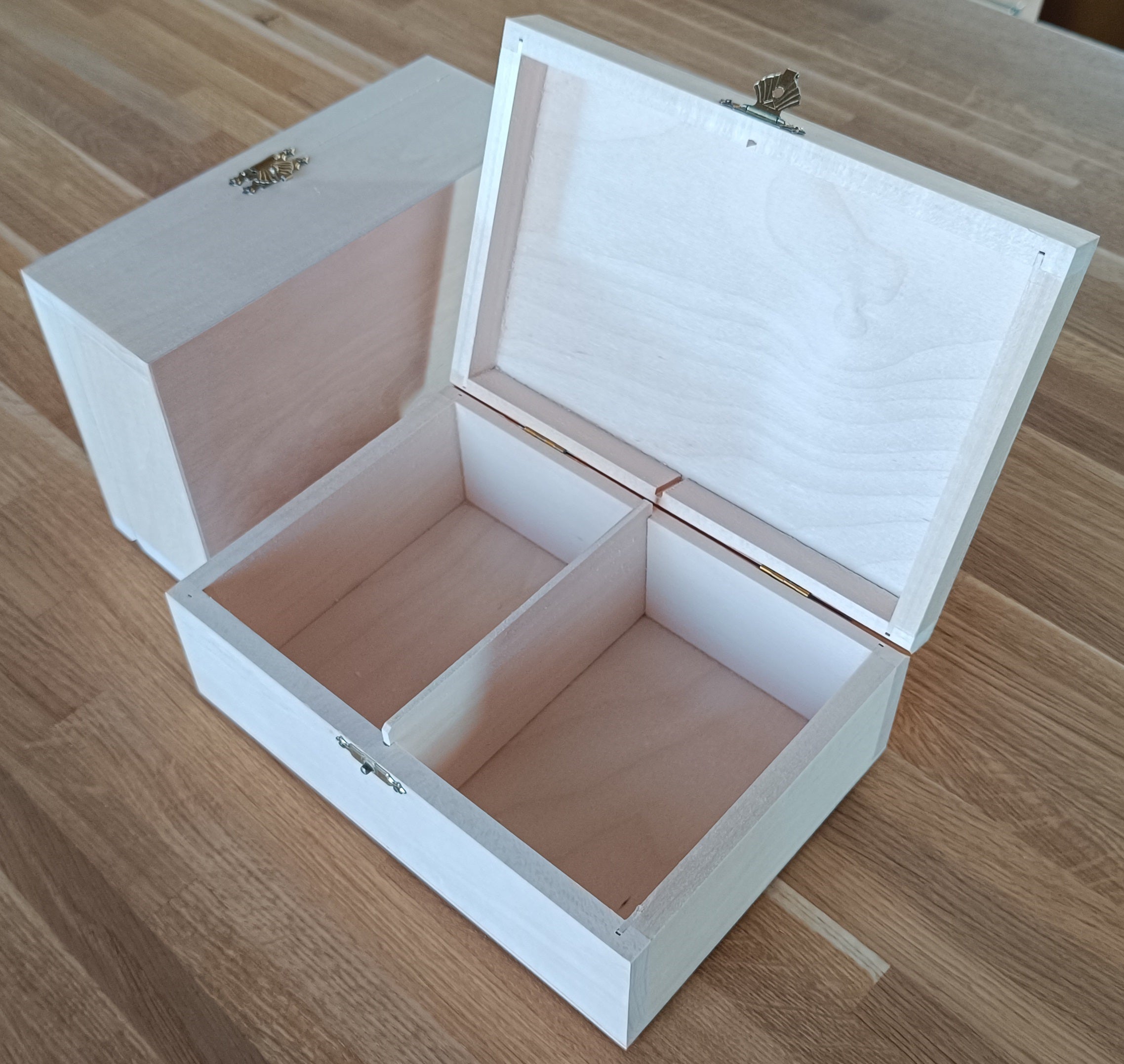 SCATOLA IN LEGNO PER PEZZI DA SCACCHI STAUNTON N. 6 - legno grezzo - SCATOLA IN LEGNO PER PEZZI DA SCACCHI STAUNTON N. 6 - legno grezzo