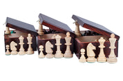 Cassapanca in legno No7 con figure Staunton