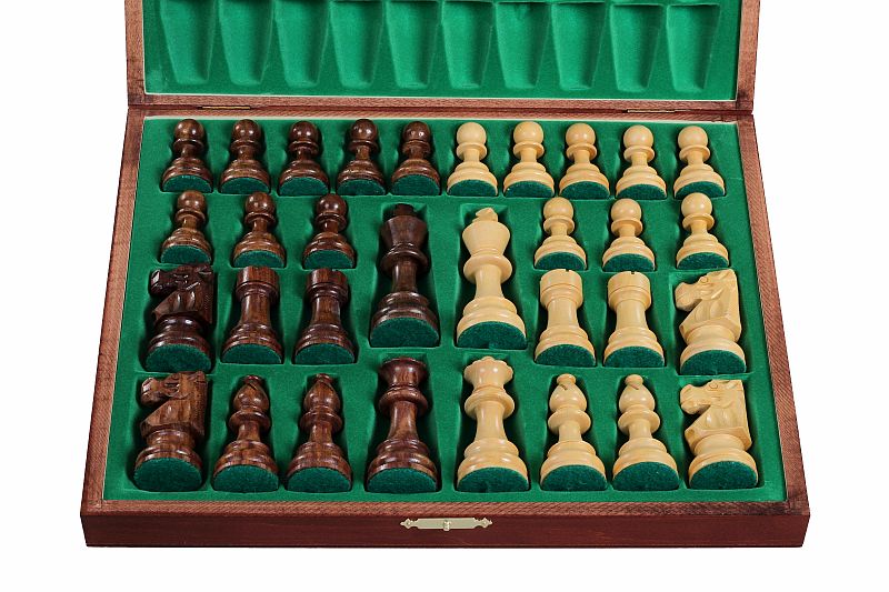 STAUNTON Lux n. 5 SET MARRONE FRANCESE ACACIA - STAUNTON Lux n. 5 SET MARRONE FRANCESE ACACIA