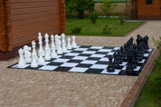 Scacchi in plastica per scacchi da esterno/giardino (altezza Re 90 cm)