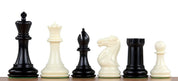 Esclusive figure di scacchi Staunton n. 6, bianco/nero, con peso in metallo (re 95 mm)