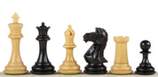 Figure di scacchi Potish Head Ebony da 3,75 pollici