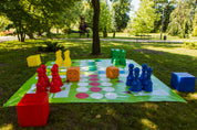 Plancia da gioco da esterno/giardino (4x4m) - non t'arrabbiare