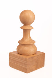 Coppa degli scacchi in legno - Pedone Bianco