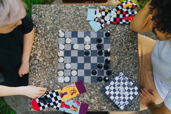 Calcetines de ajedrez Rainbow Socks - talla 36-40 - Calcetines de ajedrez Rainbow Socks - talla 36-40