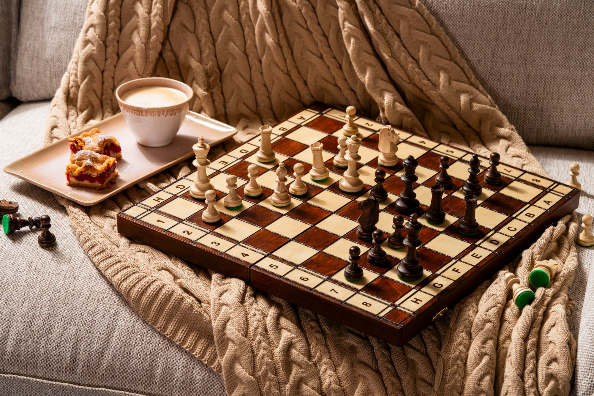 Set di Scacchi in Legno "Milano" n.4 (42x42cm) - Set di Scacchi in Legno "Milano" n.4 (42x42cm)