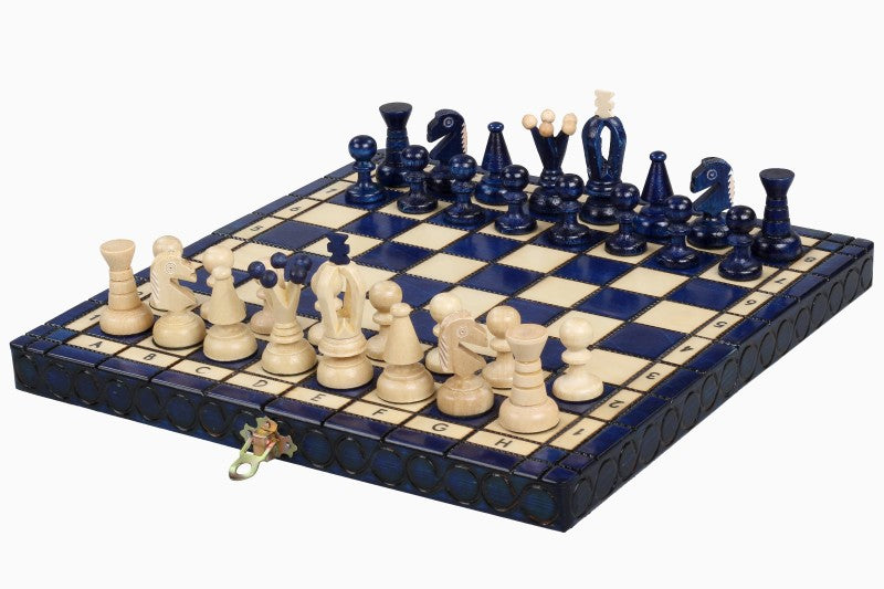 Scacchi Elegant - Piccolo (colore Blu) - Scacchi Elegant - Piccolo (colore Blu)